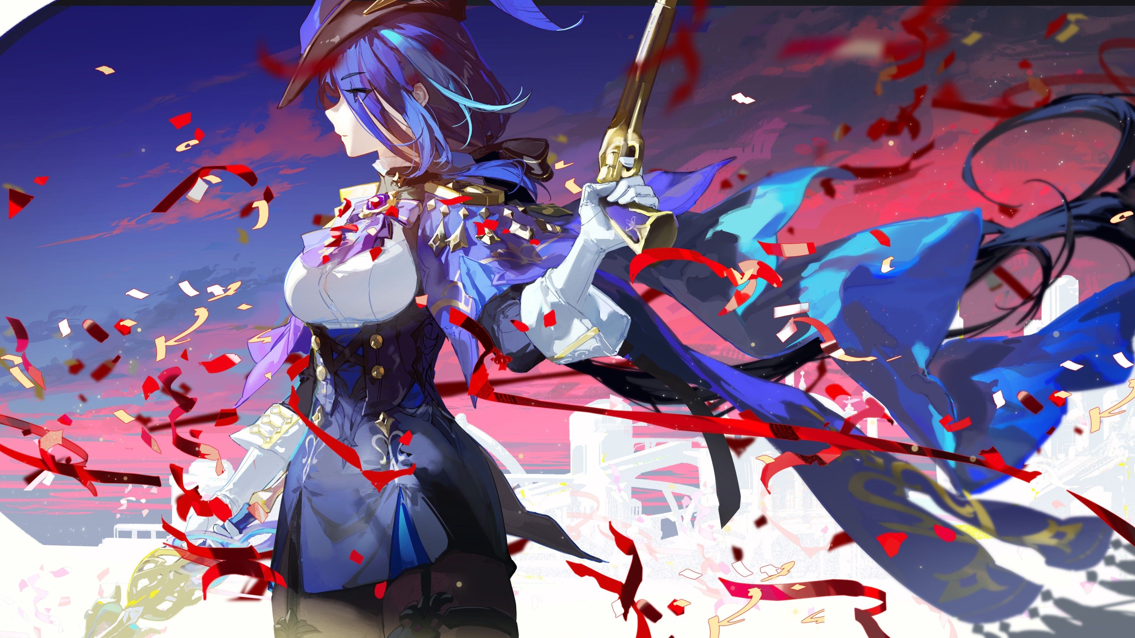 3840x2160 Clorinde 4K HD Genshin Impact Wallpaper