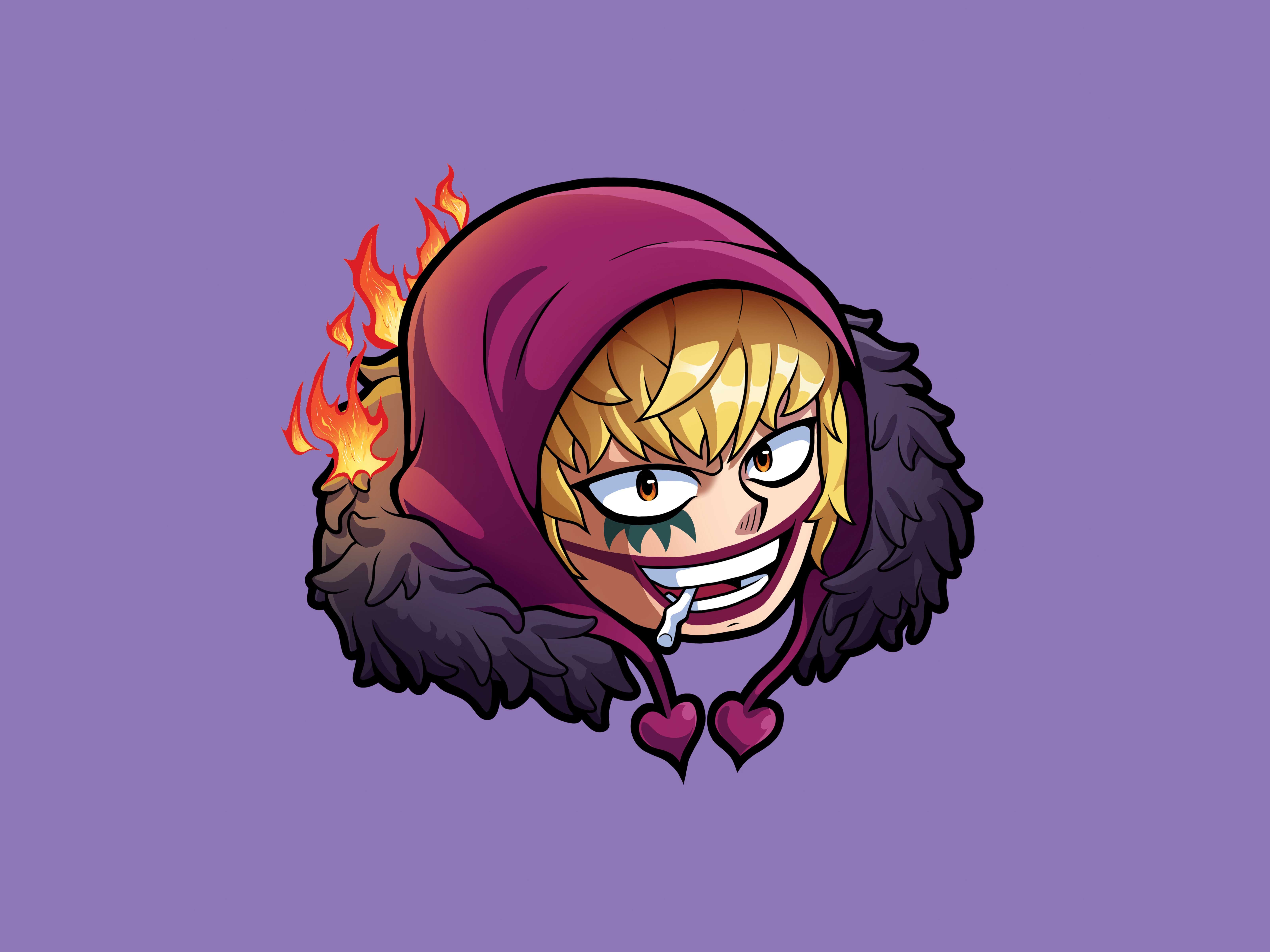 6400x4800 DONQUIXOTE ROSINANTE CORAZON. Head Chibi. [OnePiece] by IrgiNM on Dribbble