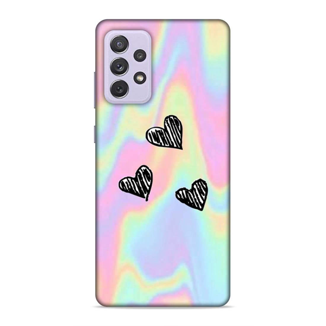1100x1100 LETAPS® Printed Mobile Back Hard Case Cover For Samsung Galaxy A72 / Samsung Galaxy A72 5G. Hearts, Abstract Art, Wallpaper 6463 : Amazon.in: Electronics