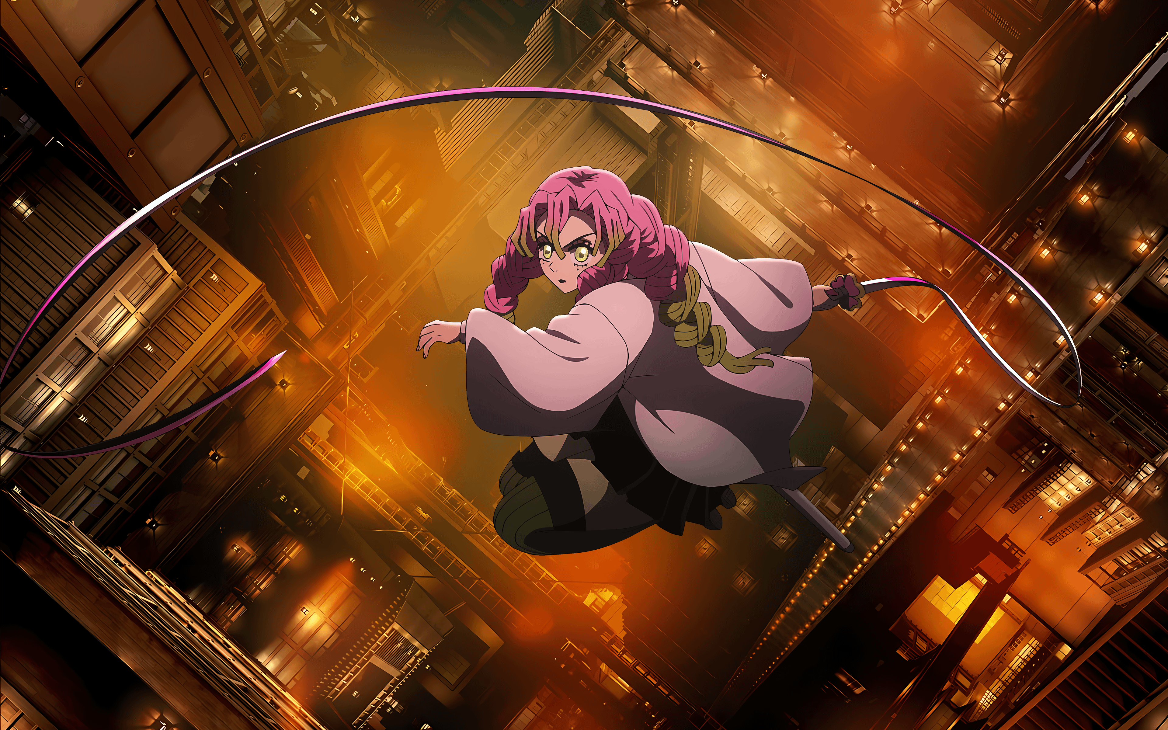 3840x2400 Demon Slayer (Kimetsu no Yaiba) Kanroji Infinity Castle (16:10)