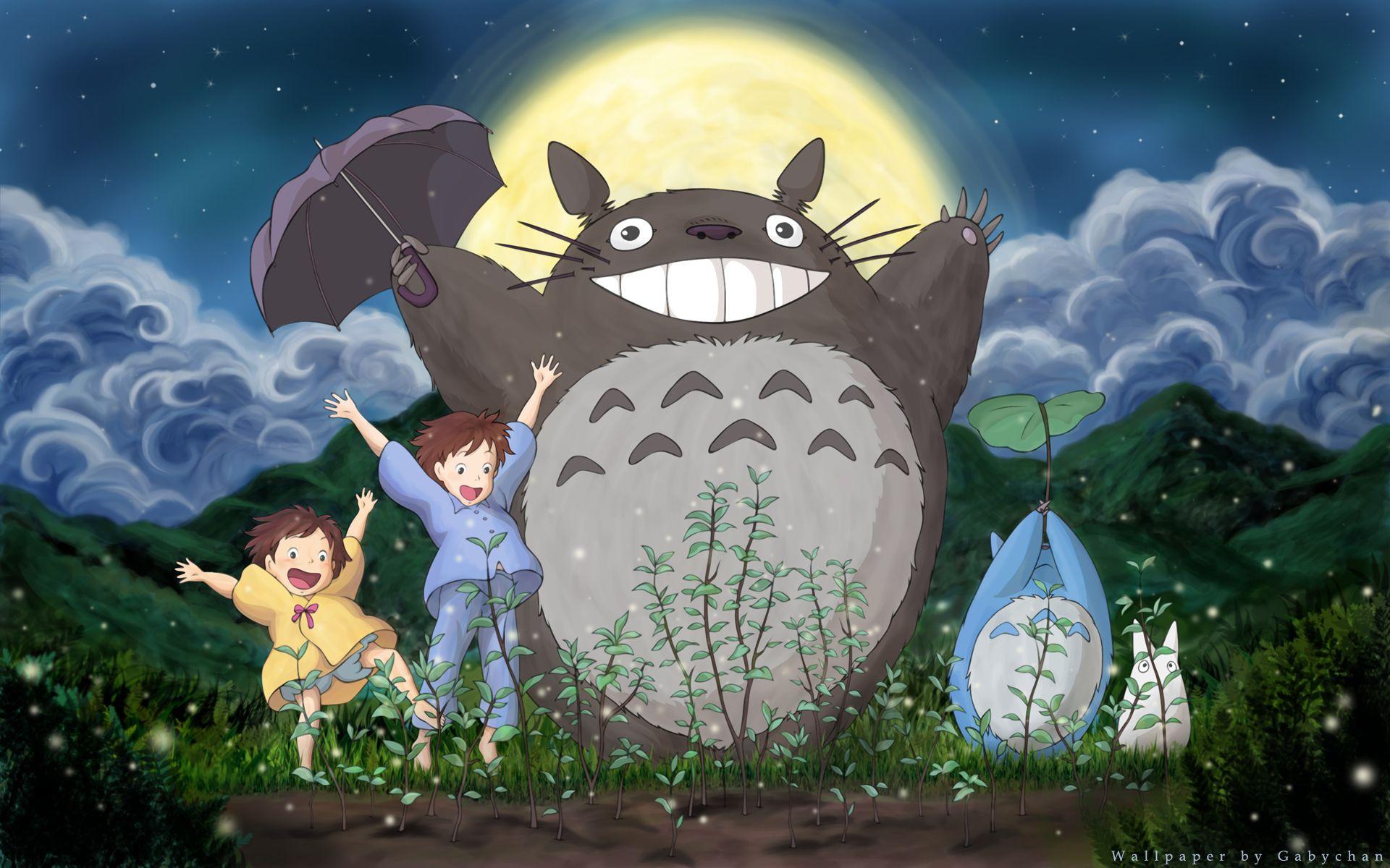 1920x1200 My Neighbor Totoro Wallpaper: Totoro's Magic Sprouts