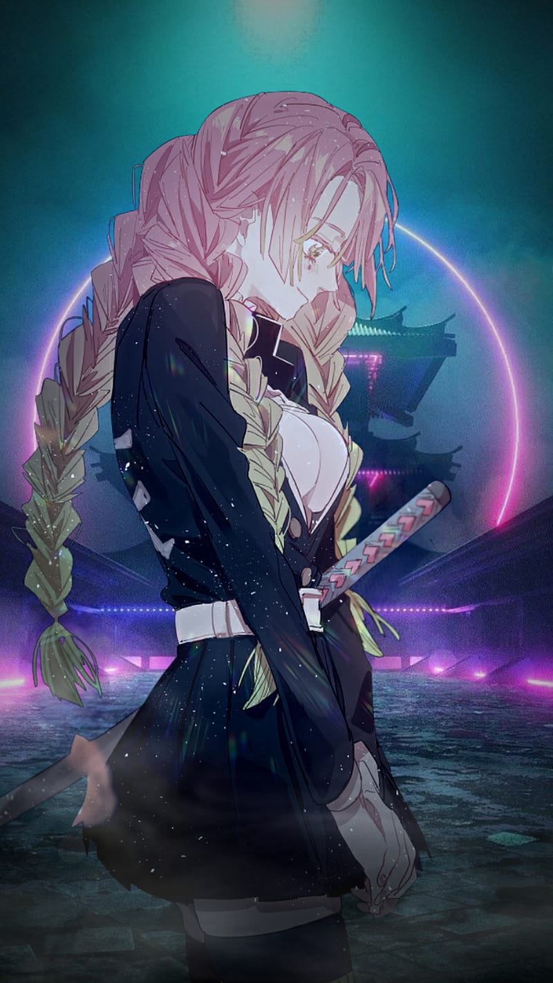 800x1422 Mitsuri, anime, demon slayer, HD phone wallpaper