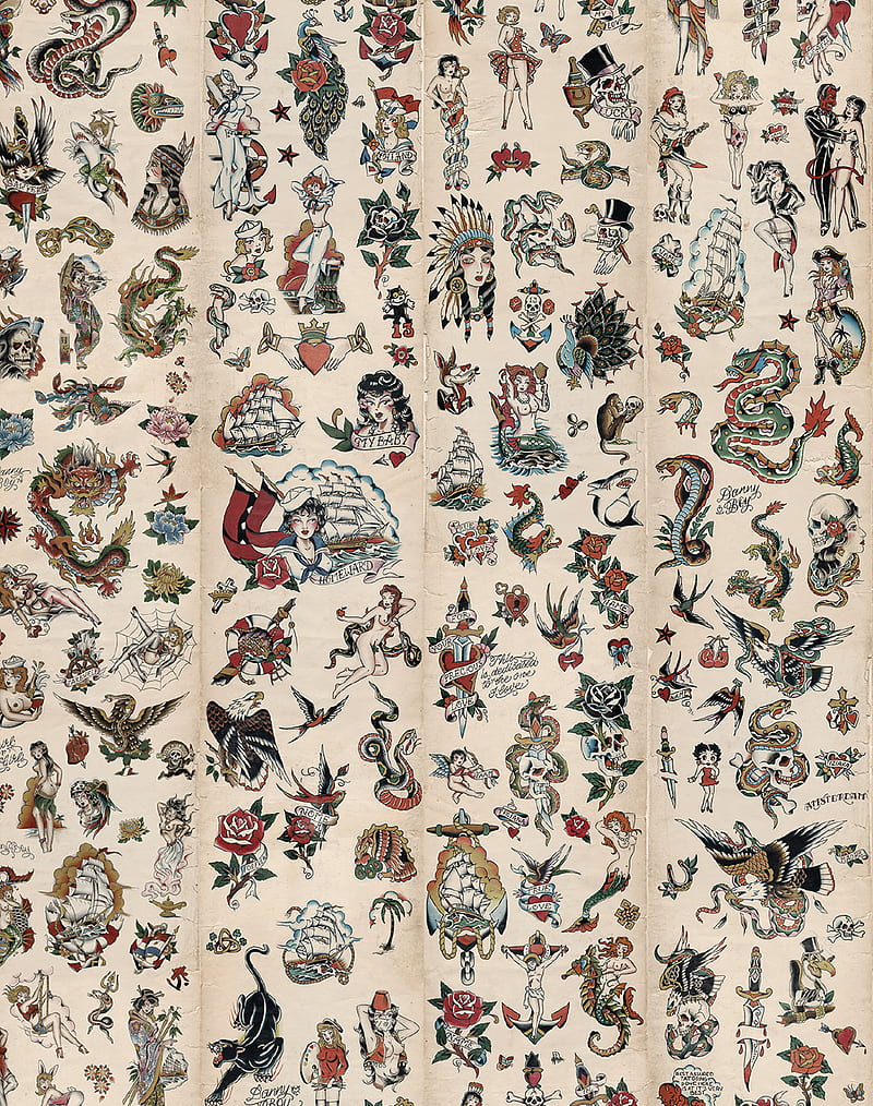 800x1014 Traditional tattoo, textile, pattern, visual arts, beige, pattern, , interior design, HD phone wallpaper