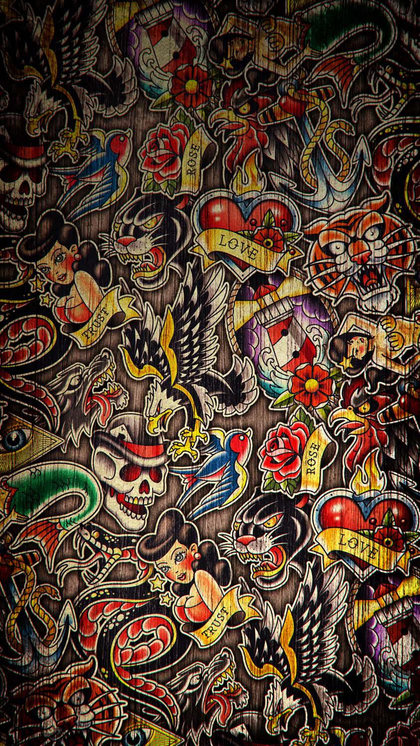 844x1500 American Traditional Wallpaper, HD Background