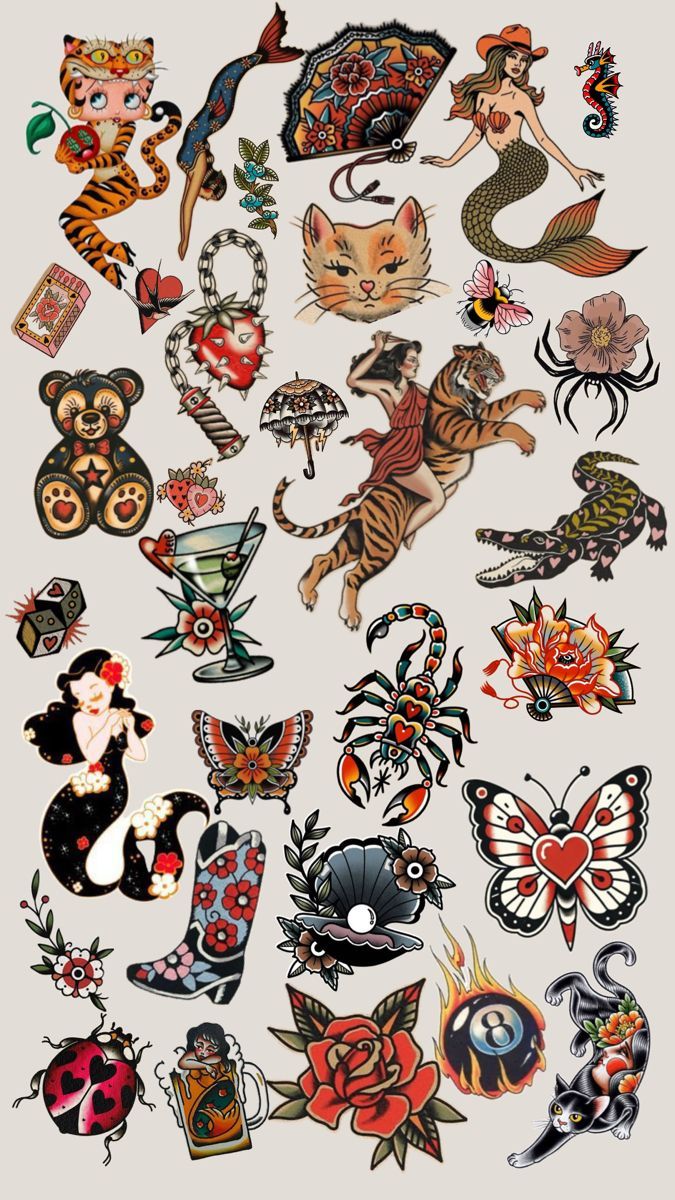675x1200 American Traditional Tattoo Wallpaper. Traditional tattoo sleeve, Traditional tattoo flash sheets, American traditional tattoo
