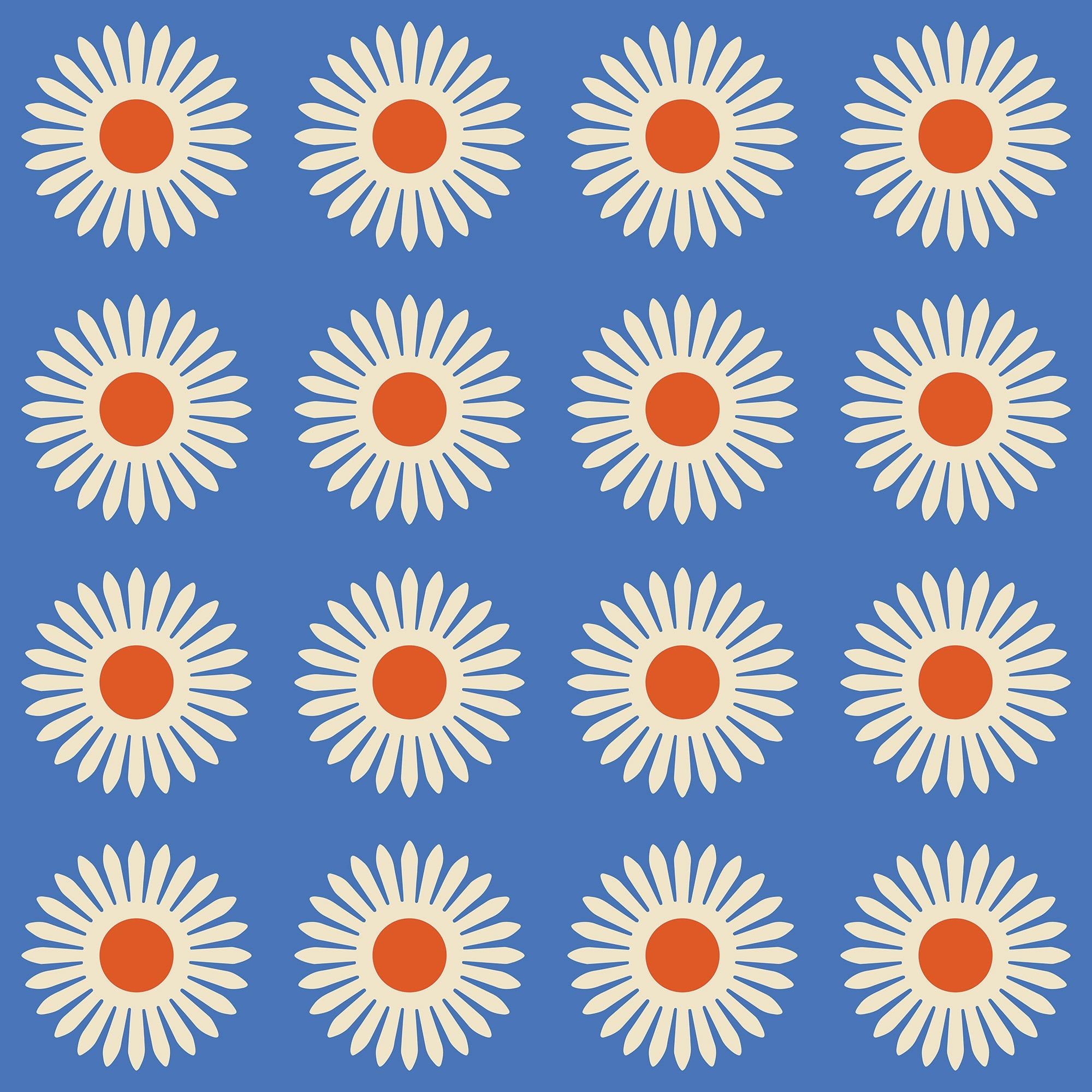2000x2000 American Daisy Traditional Wallpaper. Colorful Prints, Wallpaper, Pajamas, Home Decor, & More