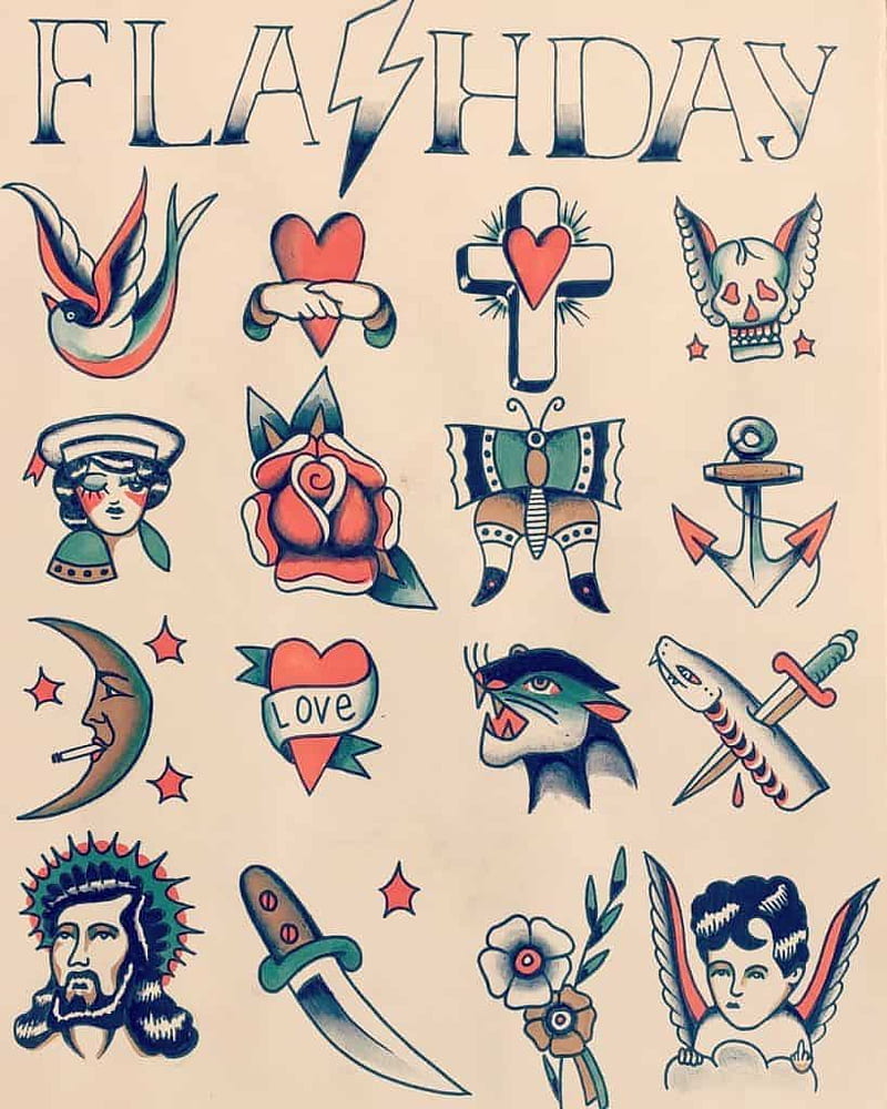 800x1000 American Traditional Tattoo Guide (and), HD phone wallpaper