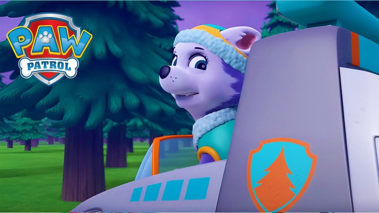 1280x720 Everest rides into the storm! ⛈️ Patrol for Kids