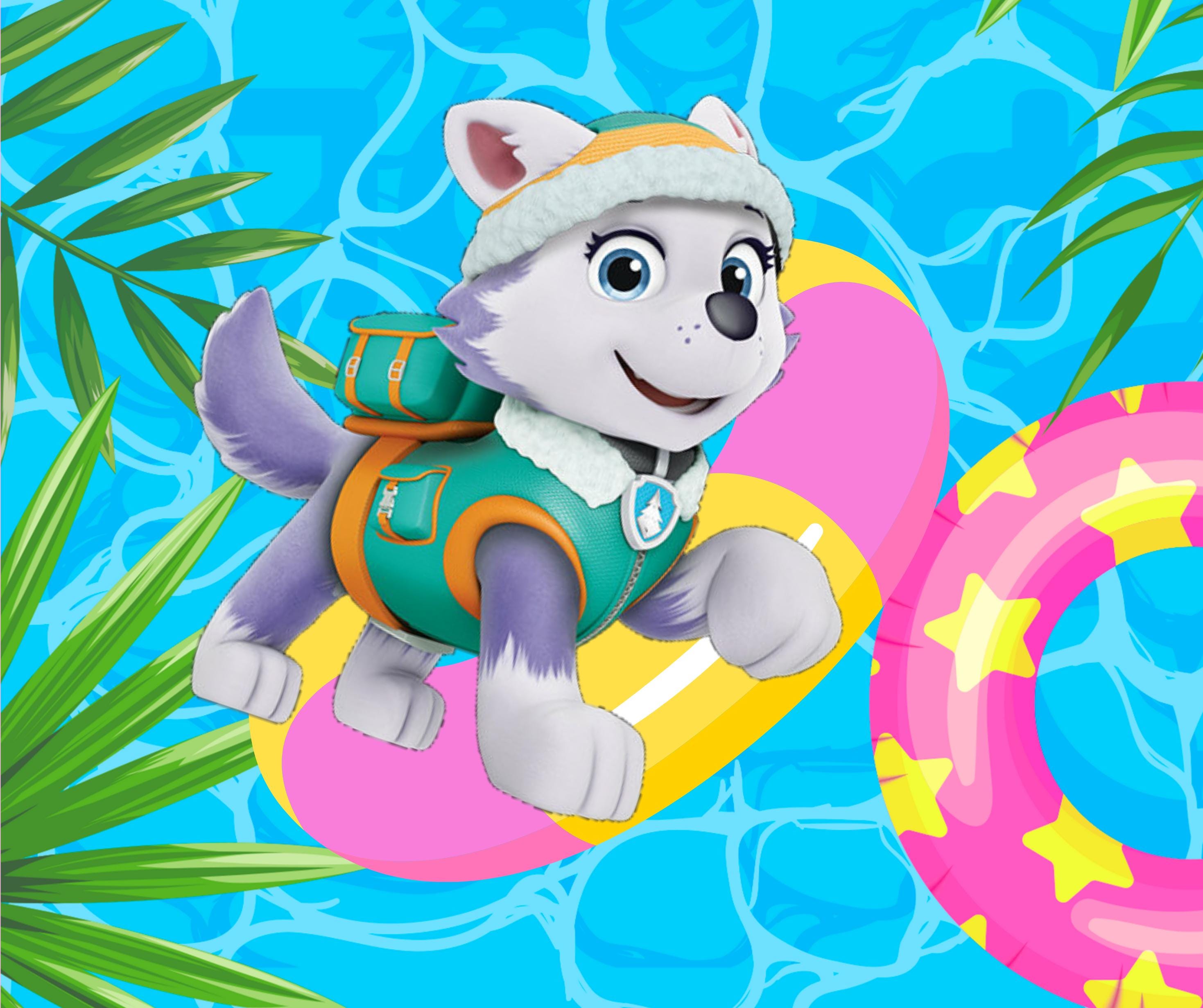 2938x2463 Paw Patrol Pool Party Clipart: Skye, Marshall, Rubble (10 PNG Image)