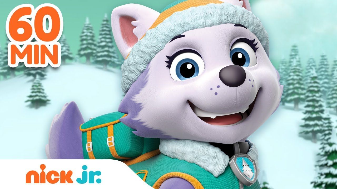 1280x720 PAW Patrol Everest Snow Rescues & Adventures! w/ Rubble & Rocky Minute Compilation. Nick Jr