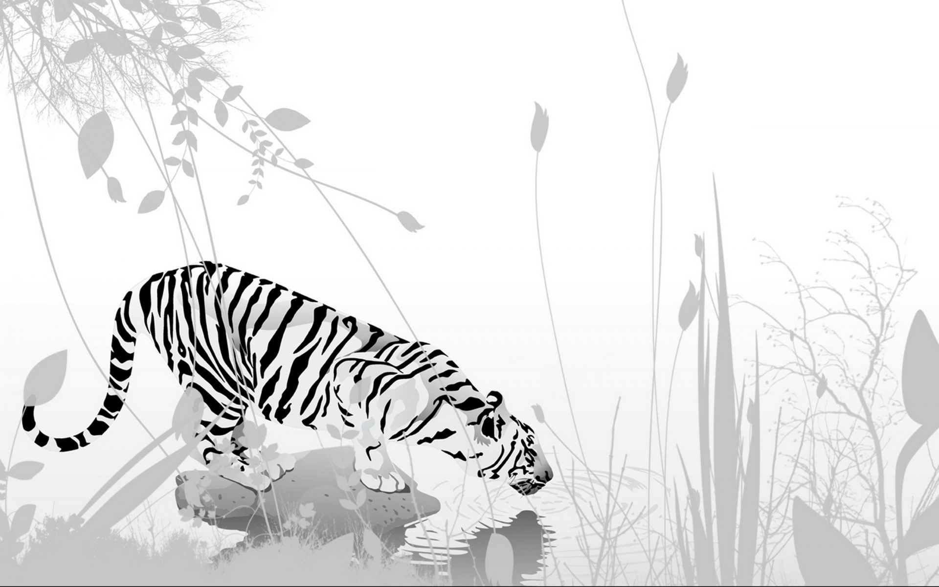 1920x1200 tiger, Vector, Art Wallpaper HD / Desktop and Mobile Background