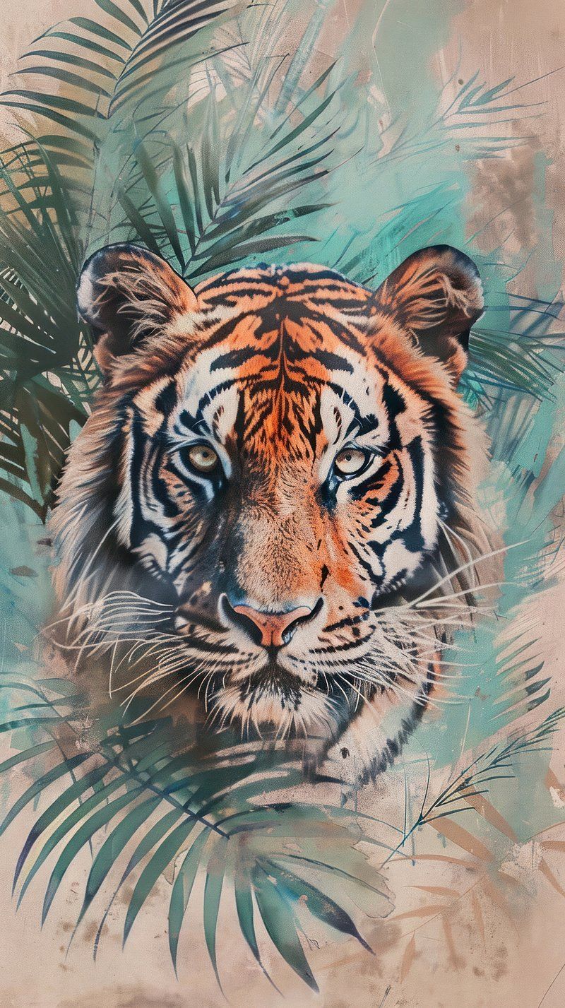 800x1427 Jungle Tiger Image Wallpaper