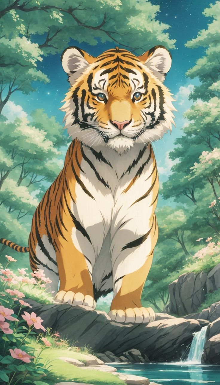 736x1288 Illustration Ideas. Wild animal wallpaper, Animal drawings, Animal drawings sketches