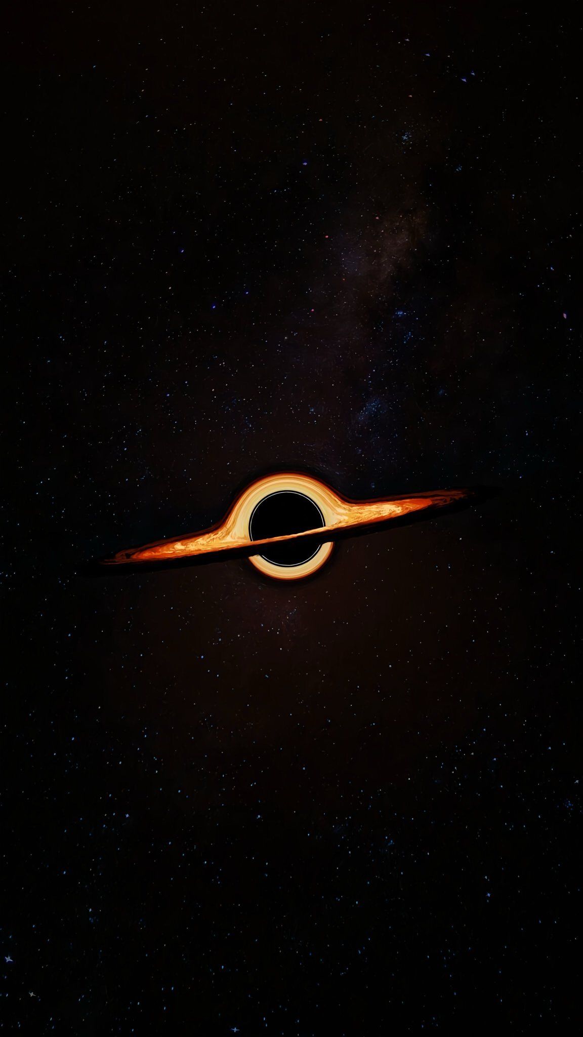 1152x2048 Interstellar Blackhole Black Hole Stars Galaxies Cosmos Expanse Celestial Best X Twitter Unique Creative Wallpaper And Background For iPhone 17 Series Including 17 Pro Max And iPhone Air