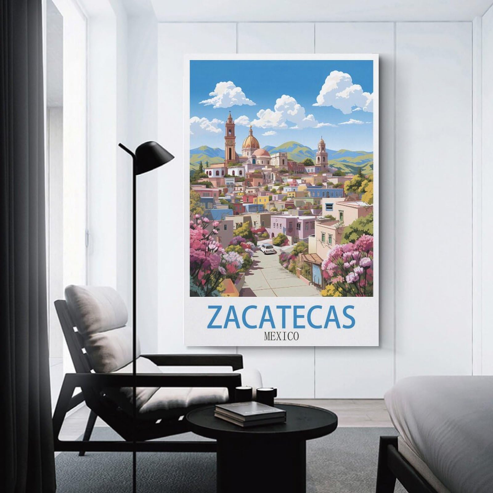 1600x1600 TIEIFIINX Zacatecas Mexico Vintage Travel Posters 08x12inch(20x30cm) Canvas Wall Posters And Art Picture Print Modern Family Bedroom Decor: Posters & Prints