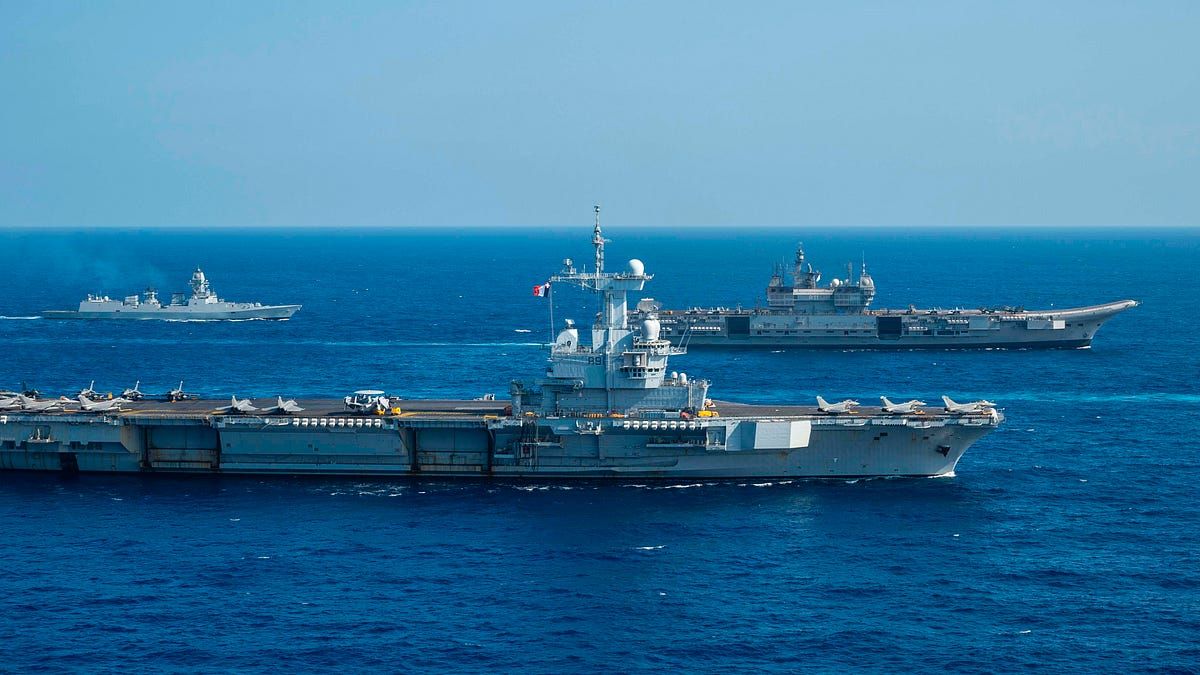 1200x675 France's Sole Aircraft Carrier Could Sail Between Greenland And Invading American Troops