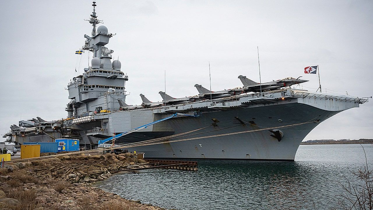 1280x720 Sweden jams suspected Russian drone near French carrier as NATO war fears rise