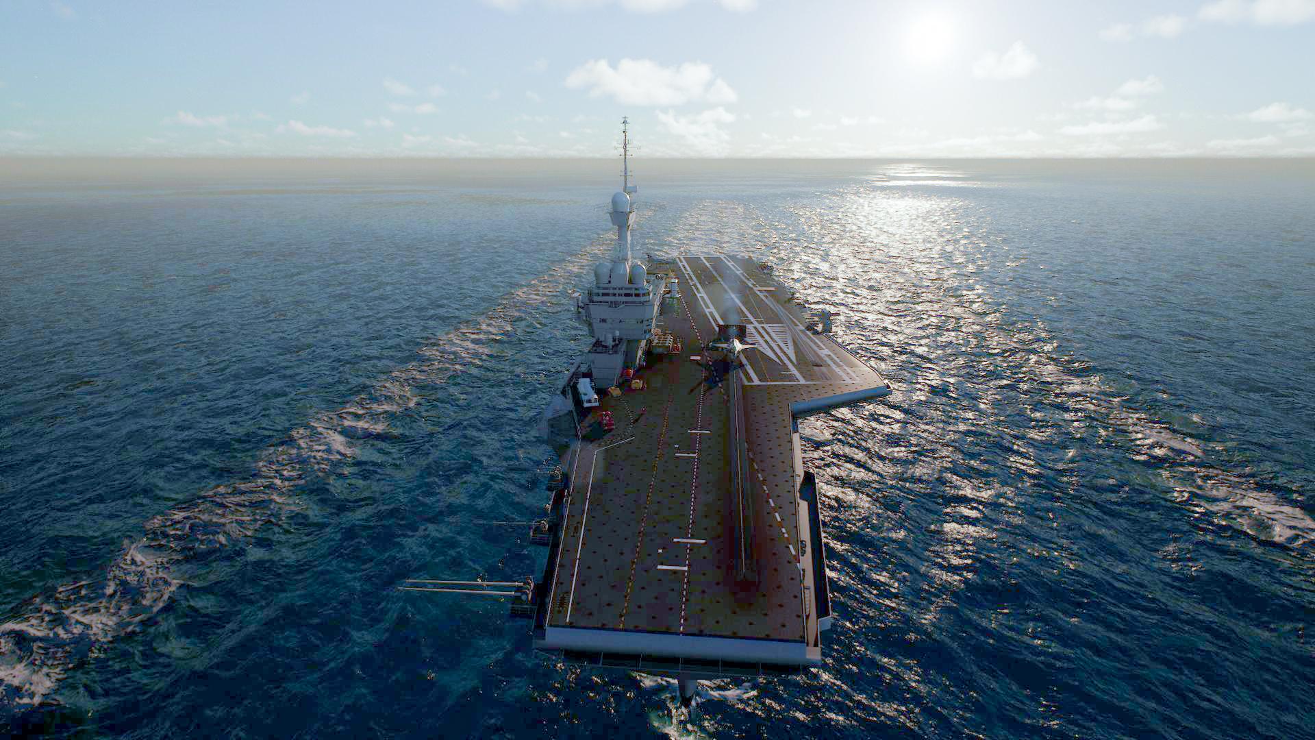 1920x1080 The Charles de Gaulle Aircraft Carrier