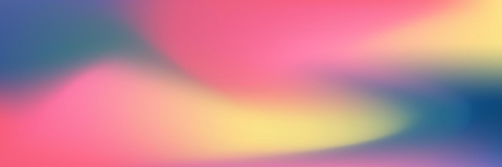 1920x640 Abstract holographic gradient blurred background. Fluid aura wallpaper, empty textured backdrop. illustration