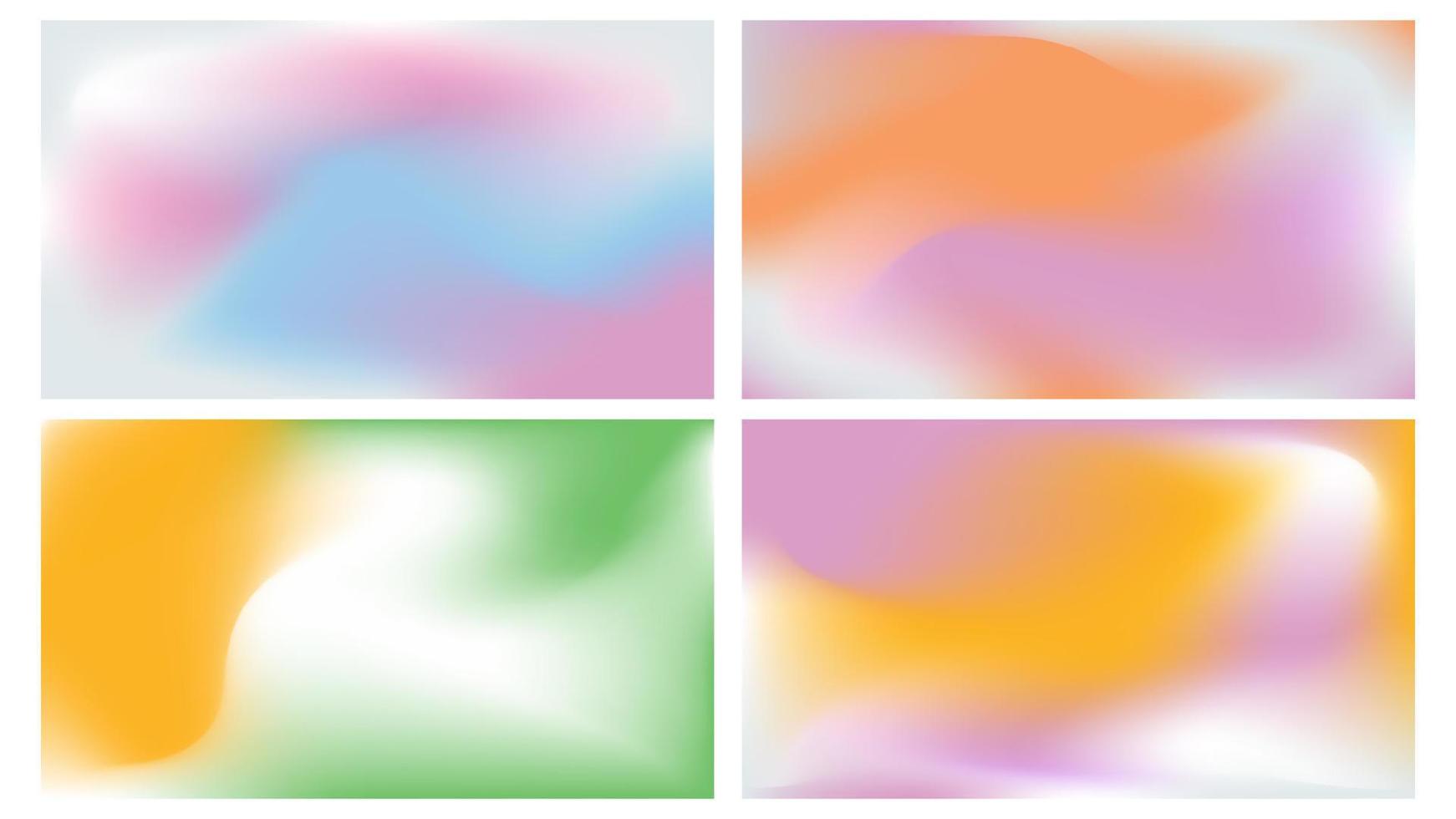 1742x980 Y2k aura gradient background holographic set. Pearlescent holographic aurora pattern backdrop. 90s blur colorful gradation ombre wallpaper illustration for presentation collection