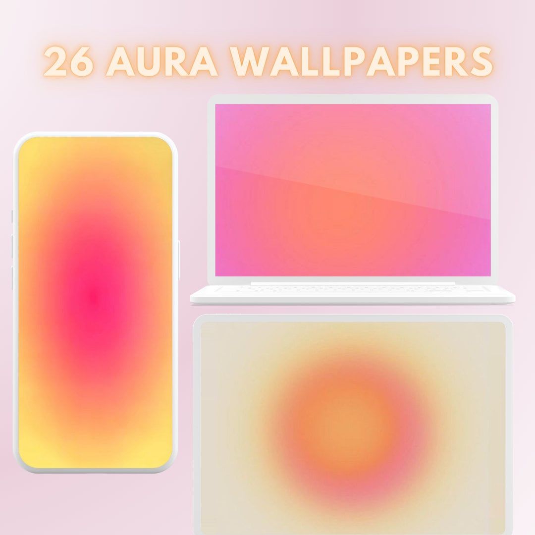 1080x1080 Aura Wallpaper High Quality 4K Aesthetic Phone Wallpaper. Aura Desktop Wallpaper. Pastel MacBook and Windows Wallpaper