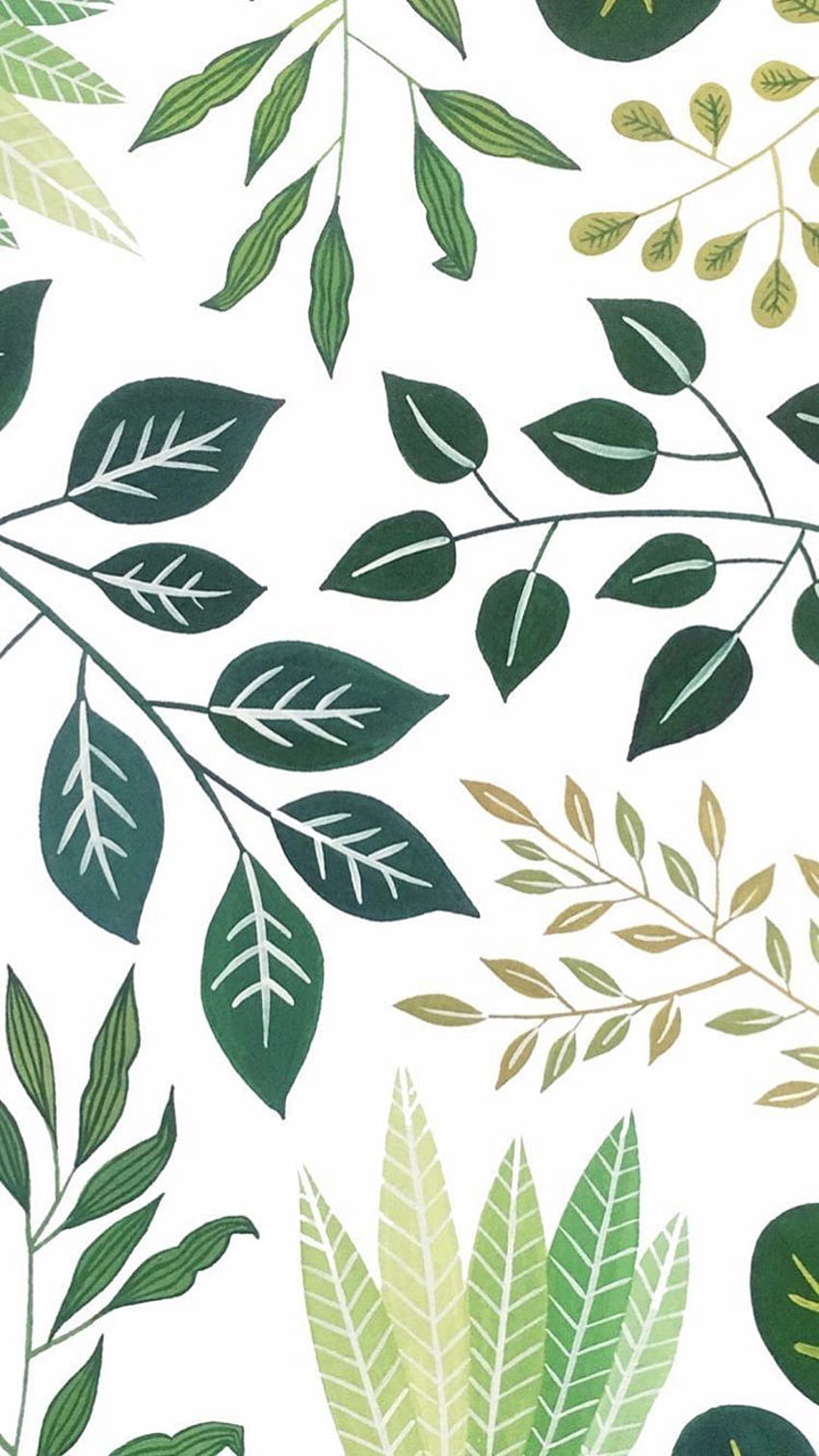 850x1512 Plant Pastel Aesthetic, Pastel Leaves HD phone wallpaper