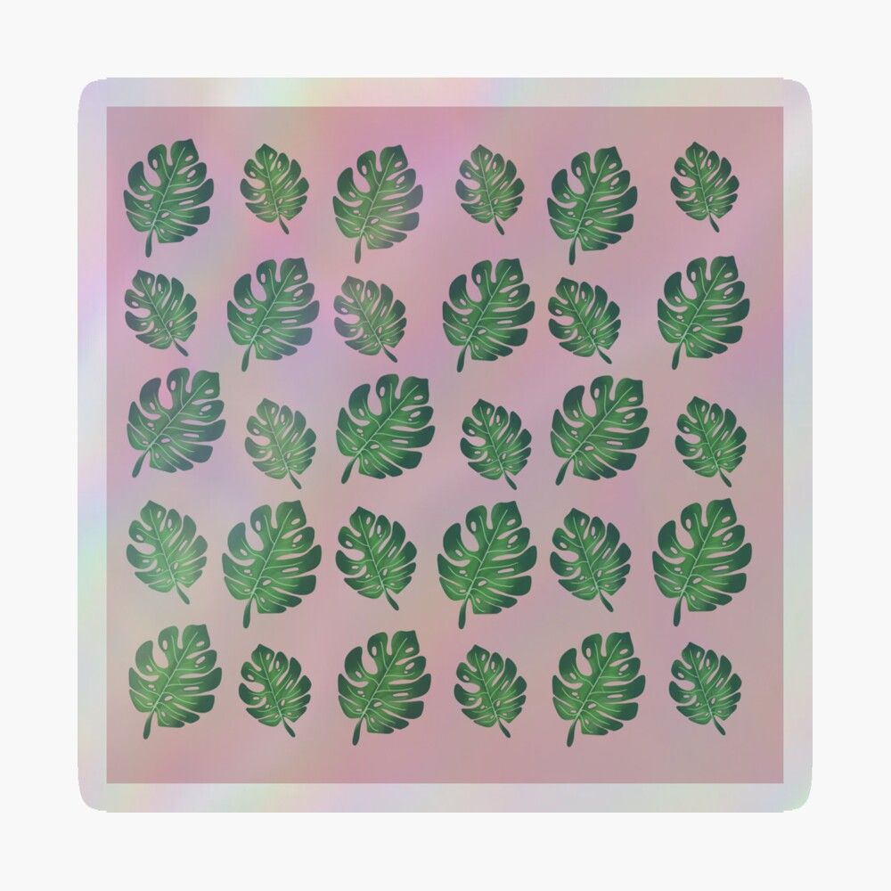 1000x1000 Aesthetic Cute Green Plant Wallpaper Canvas Print By Pastel PaletteD