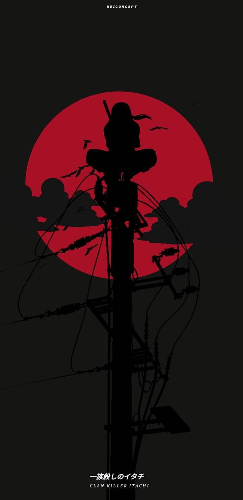 800x1644 Itachi red, naruto, HD phone wallpaper