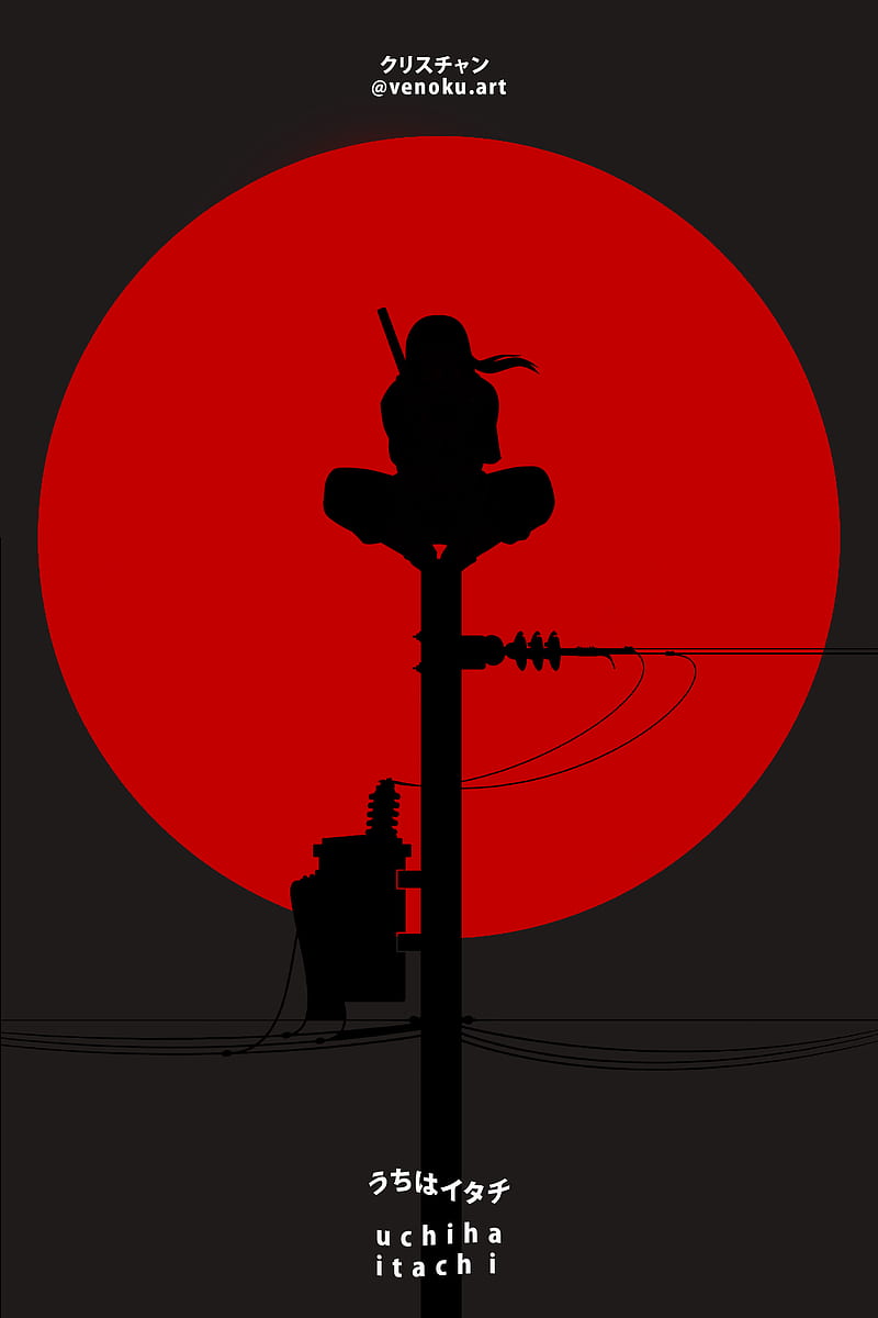 800x1200 Itachi uchiha, anime, dark, moon, naruto uzumaki, venoku, HD phone wallpaper
