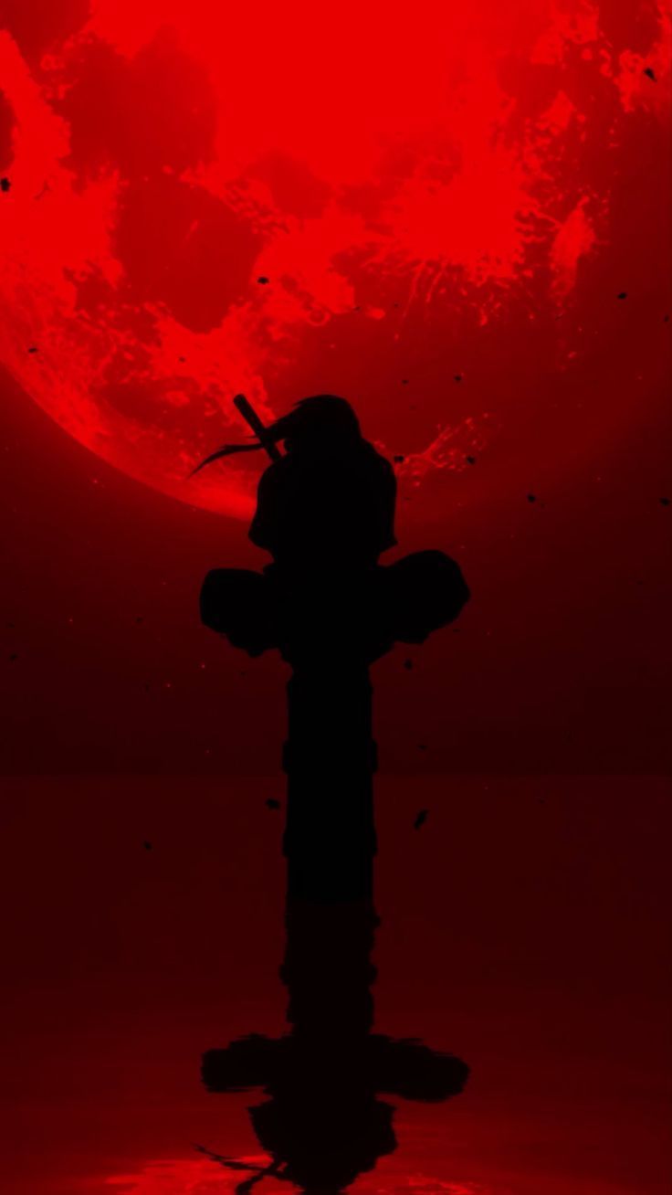 736x1308 ITACHI BLOOD MOON LIVE WALLPAPER