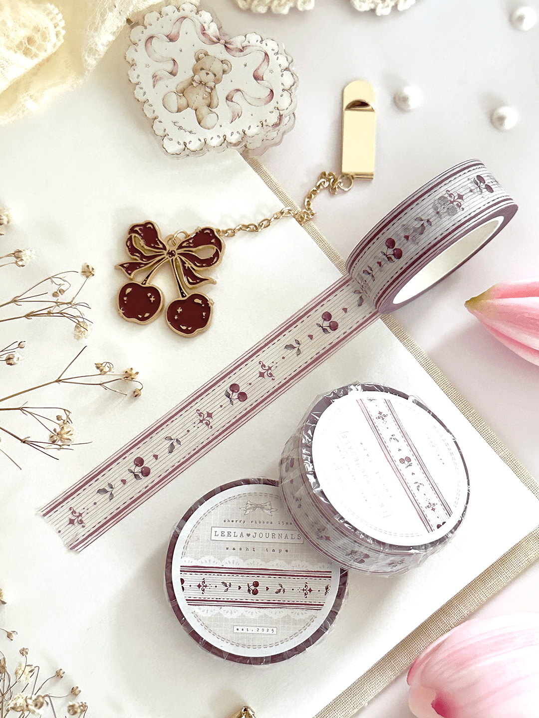 1080x1440 cherry vintage wallpaper washi tape