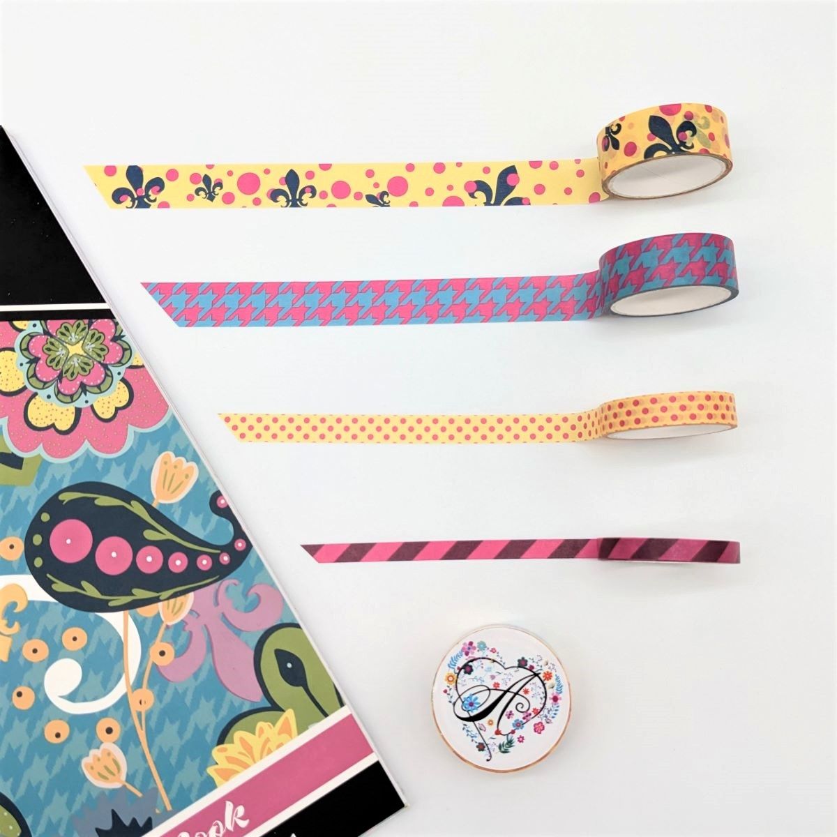 1200x1200 Designer Wallpaper Vol. 1 Sticker Book & Washi Tape