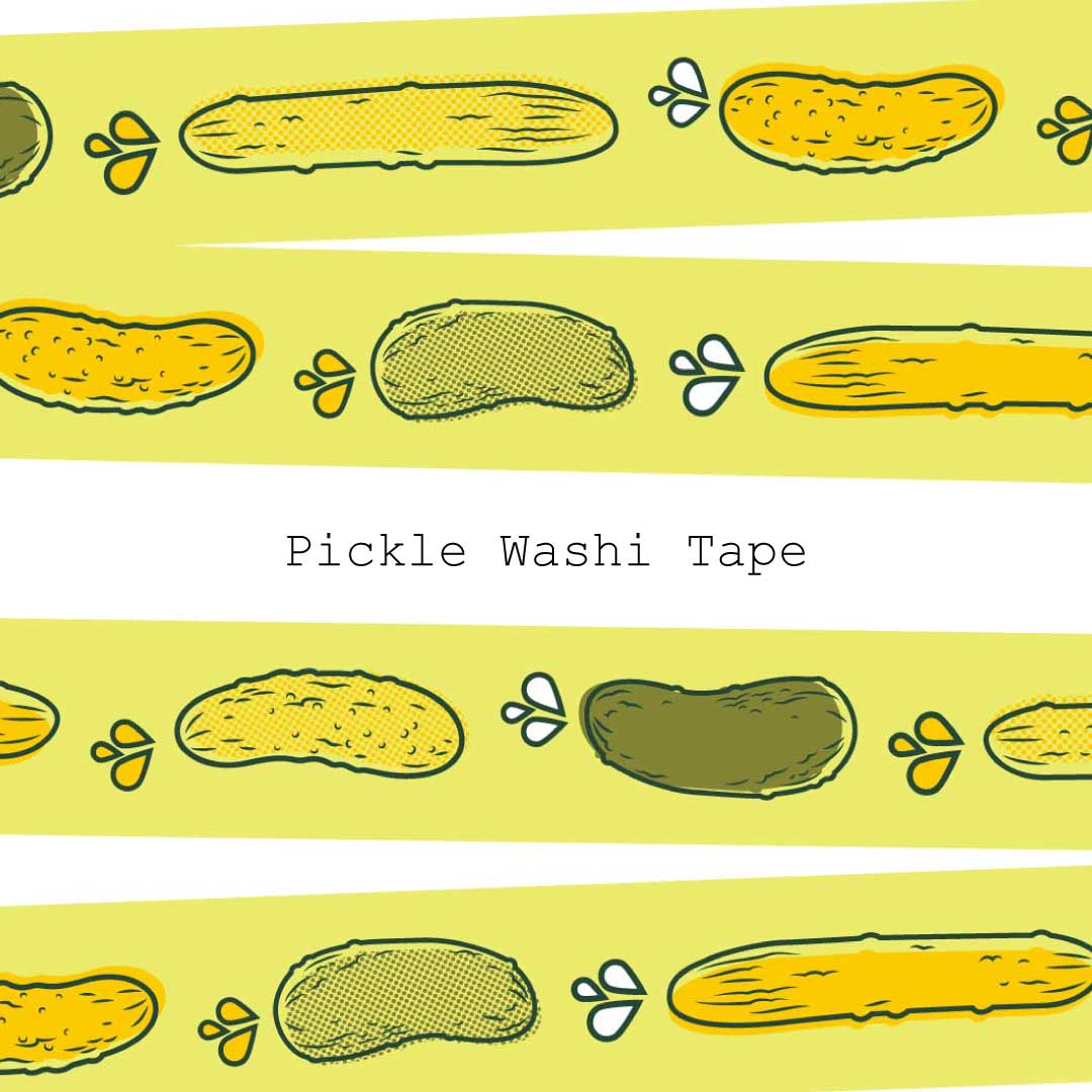 1080x1080 Pickle Washi Tape
