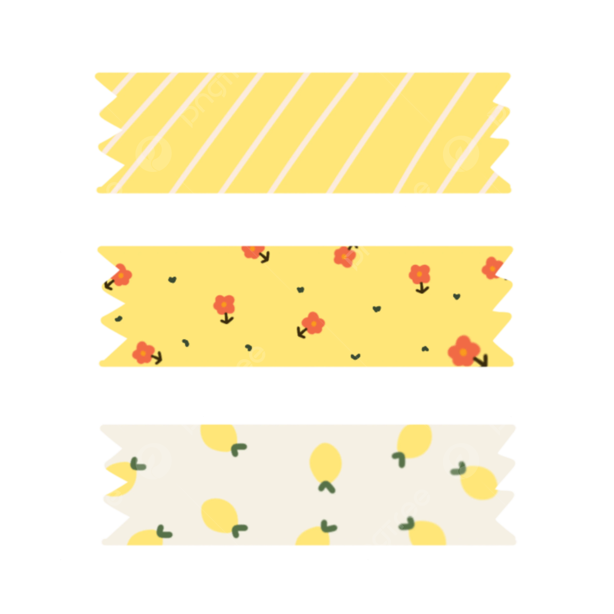 1200x1200 Yellow Washi Tape, Washi Tape Set, Cute Washi Tape, Journal Arts PNG Transparent Clipart Image and PSD File for Free Download