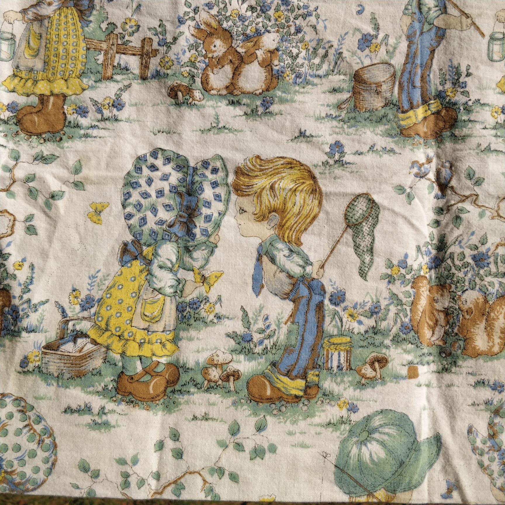 1728x1728 Holly Hobbie Sarah Kay Rare Print Pillowcase Gift Vintage Fabric