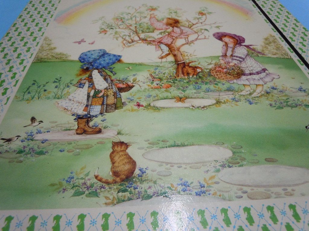 1024x768 Holly Hobbie vintage A3 school folder *green*