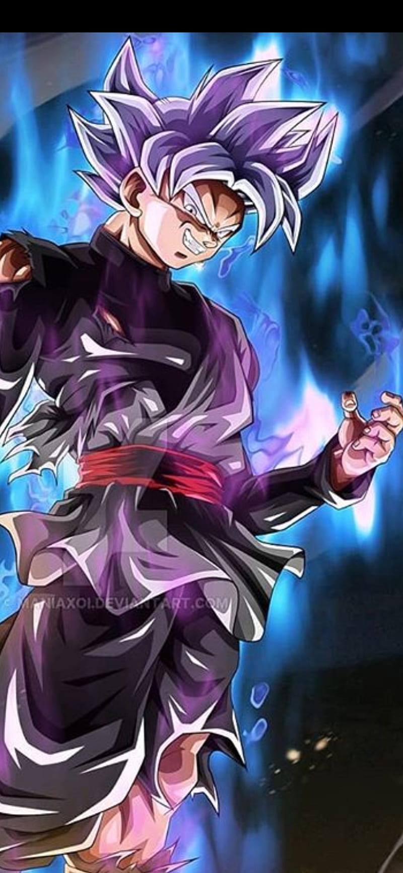 800x1733 Black Goku UI, anime, HD phone wallpaper