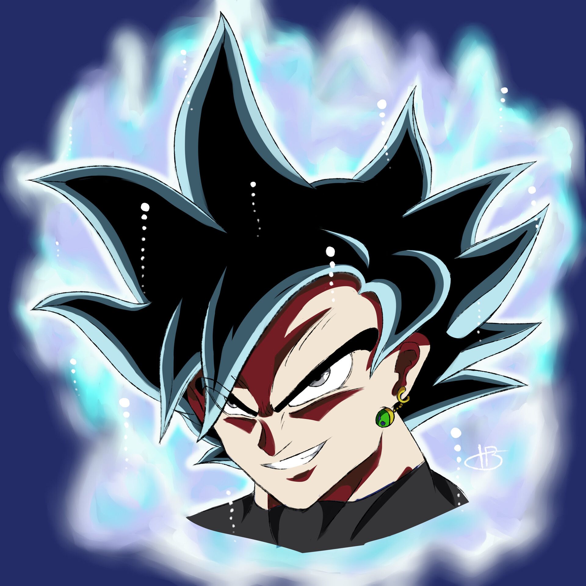 1920x1920 Goku Black (Ultra Instinct Sign )