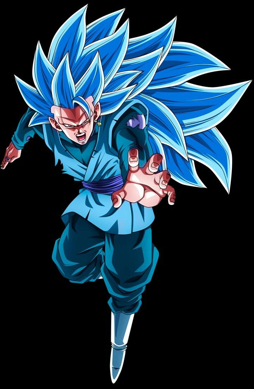 850x1301 Black Goku SSJ3 Blue, goku black ssj3 HD phone wallpaper
