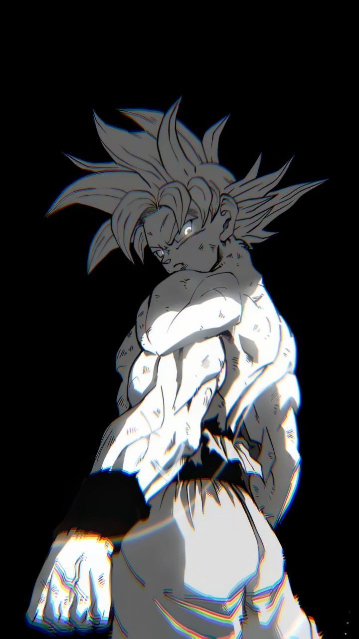 720x1280 Goku Power and White Live Wallpaper