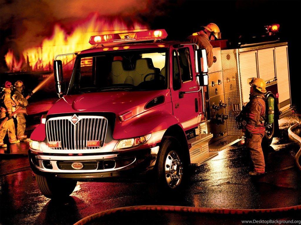1024x768 Fire Truck Wallpaper Desktop Background