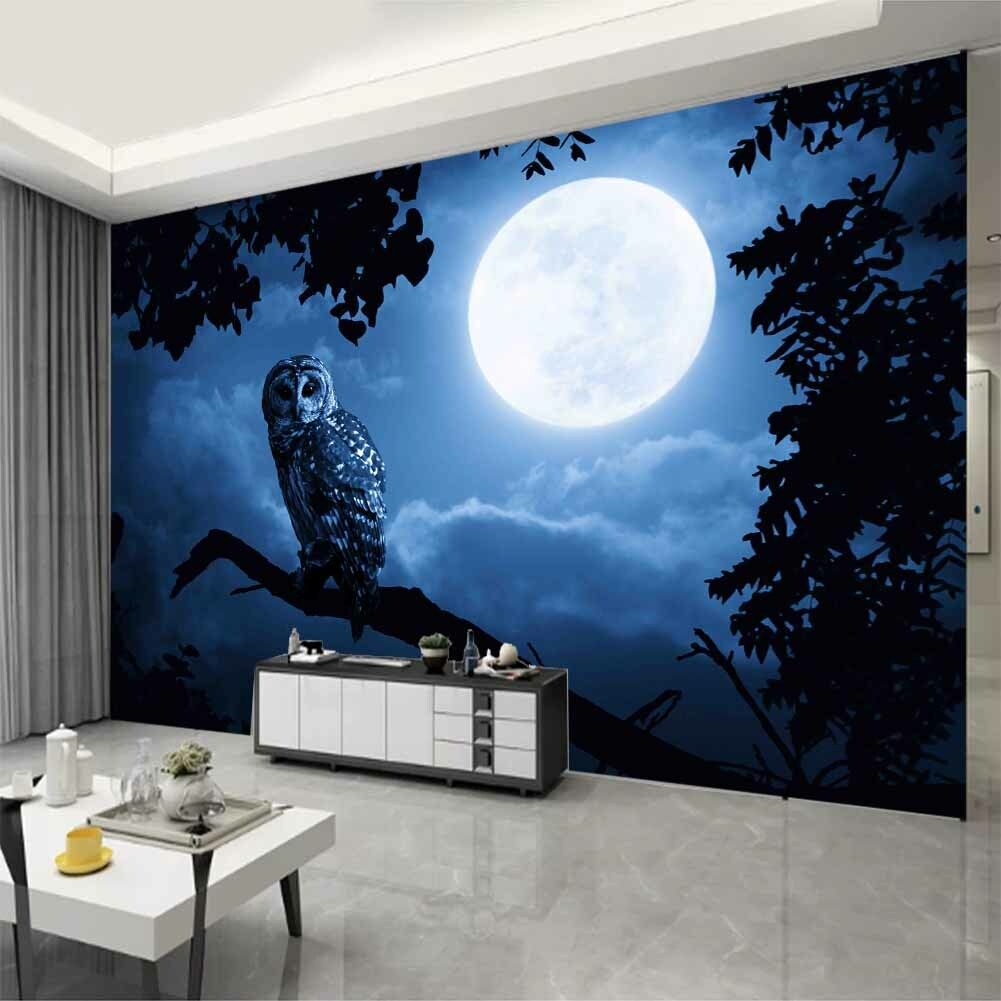 1001x1001 Beautiful Bright Moon Full Wall Mural Photo Wallpaper Printing 3D Decor Kid Home