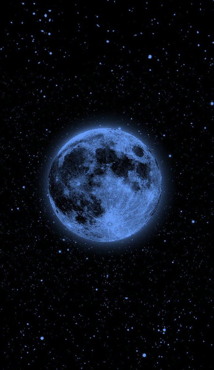 693x1200 Dark celestial wallpaper with bright moon