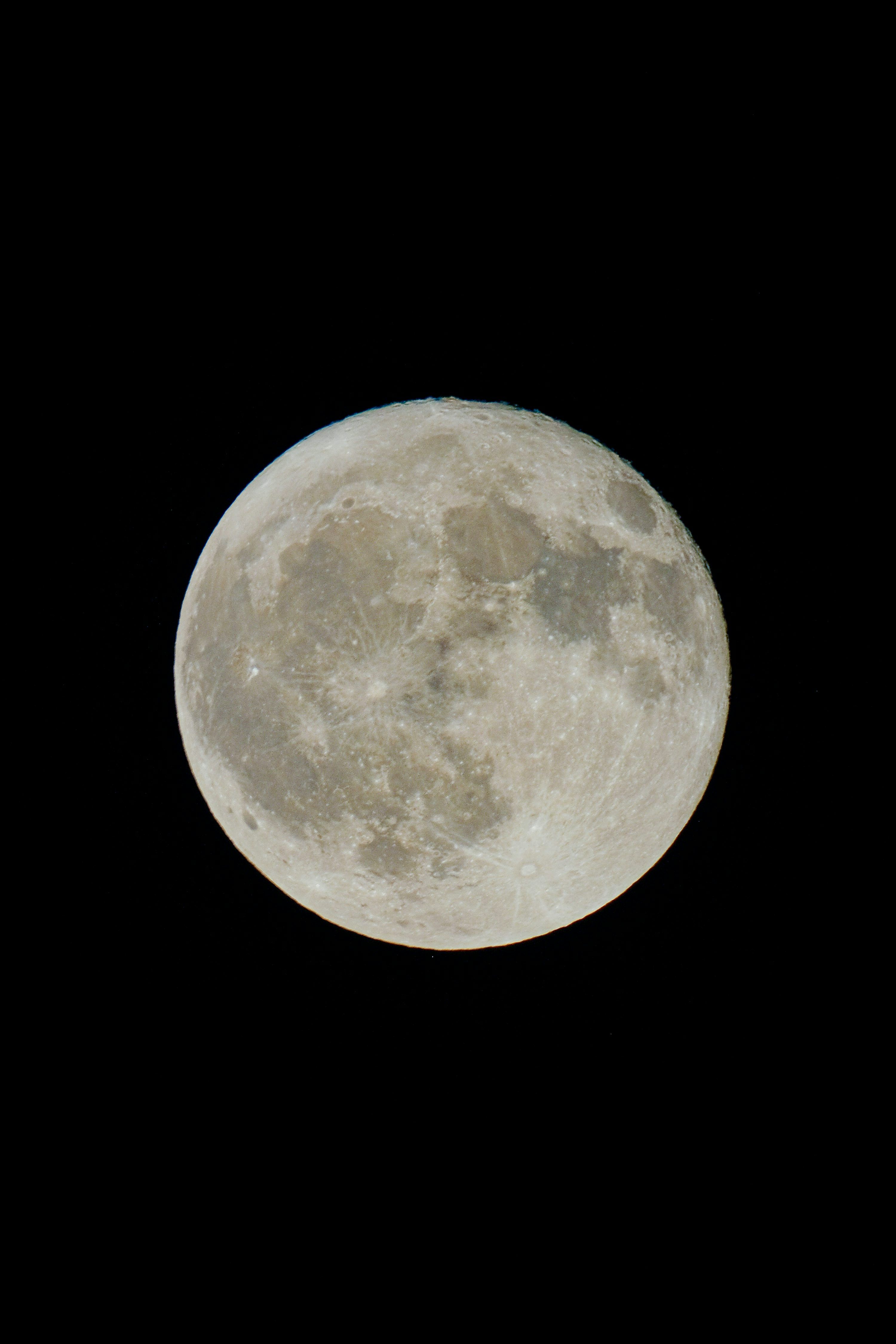 3000x4500 A bright, full moon shines against the darkness. photo