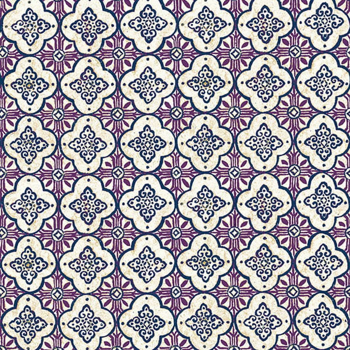 1200x1200 Geo Violet Quatrefoil Wallpaper