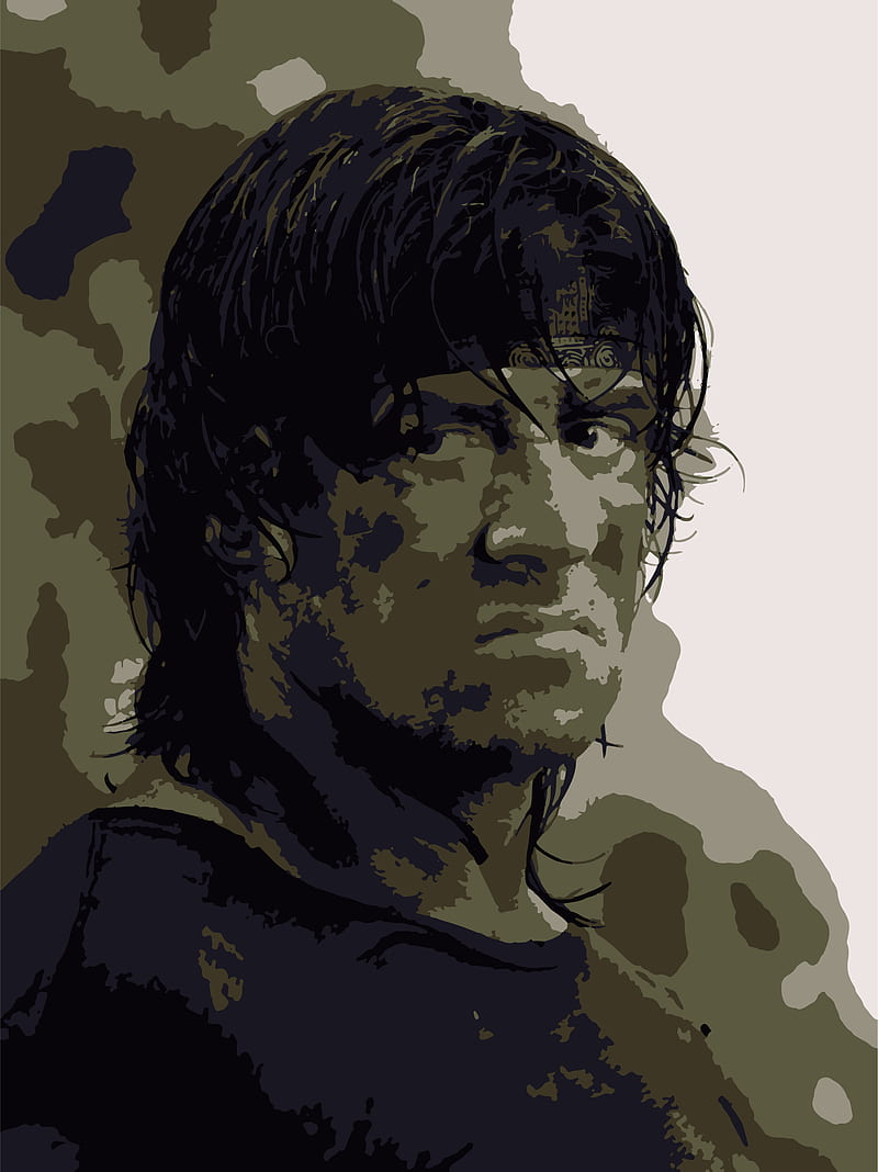 800x1068 HD john rambo wallpaper
