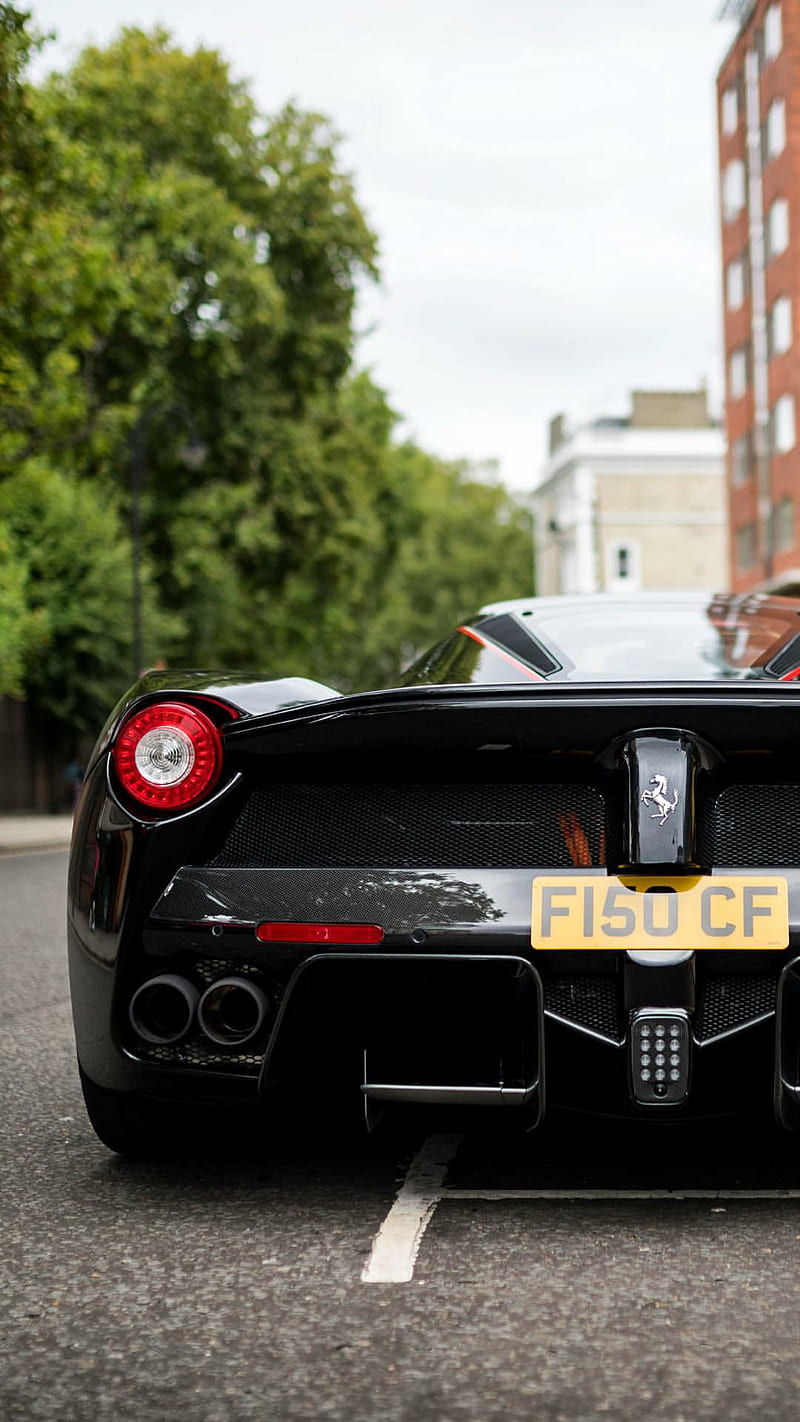 800x1422 Ferrari LaFerrari, car, black, ferrari, HD phone wallpaper