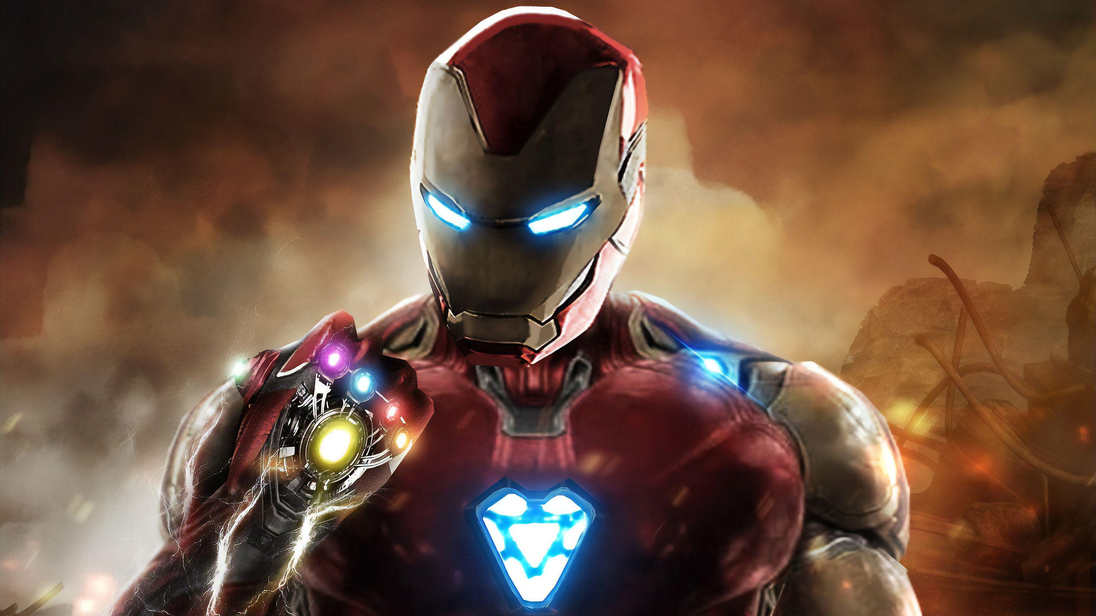 3840x2160 Iron Man Infinity Gauntlet Avengers Endgame, HD Siêu anh hùng, 4k