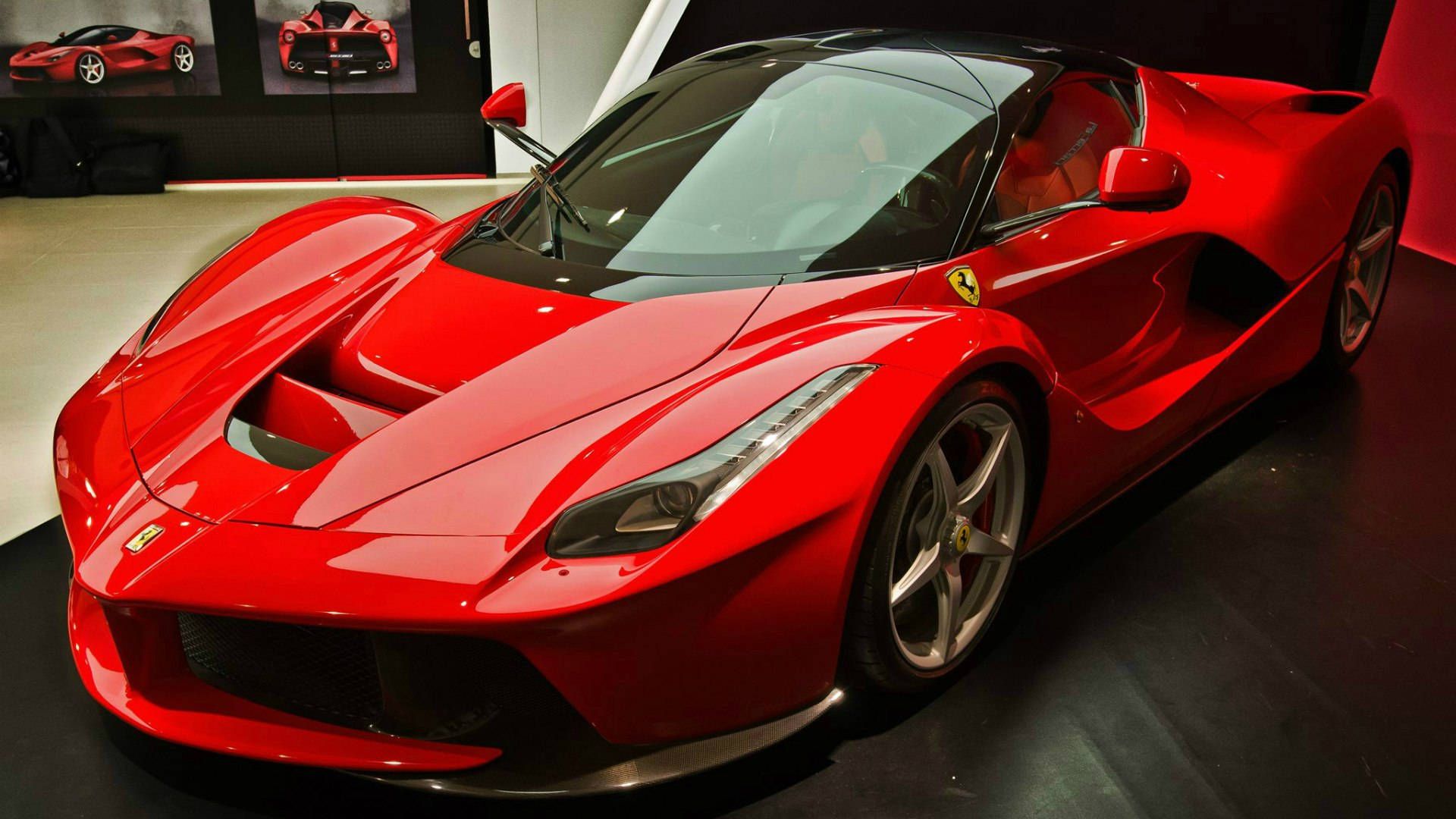 1920x1080 Download 1366x768 Ferrari HD Red LaFerrari Showroom Wallpaper