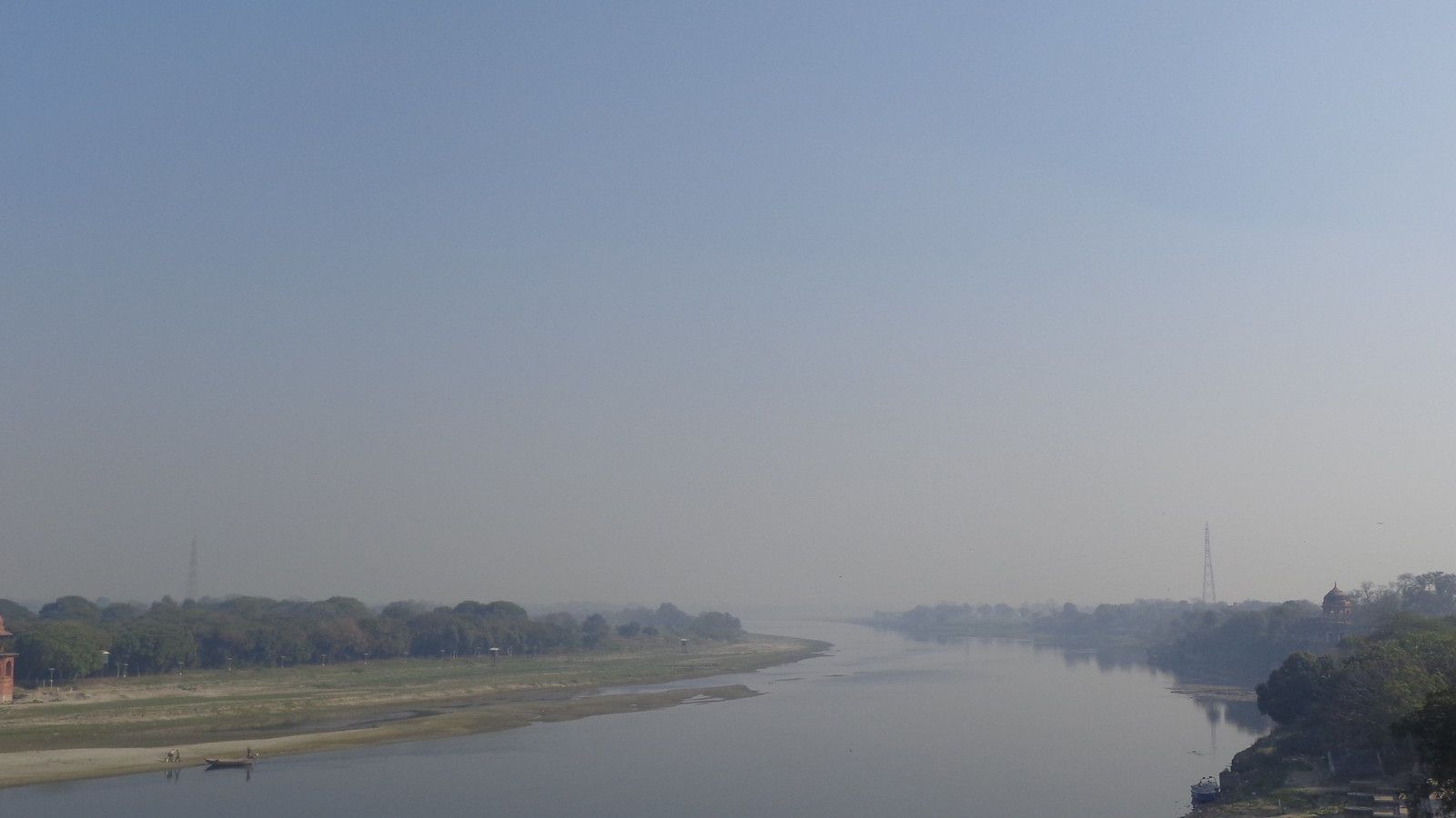 1600x900 Yamuna River Mahal. Agra, Uttar Pradesh, India